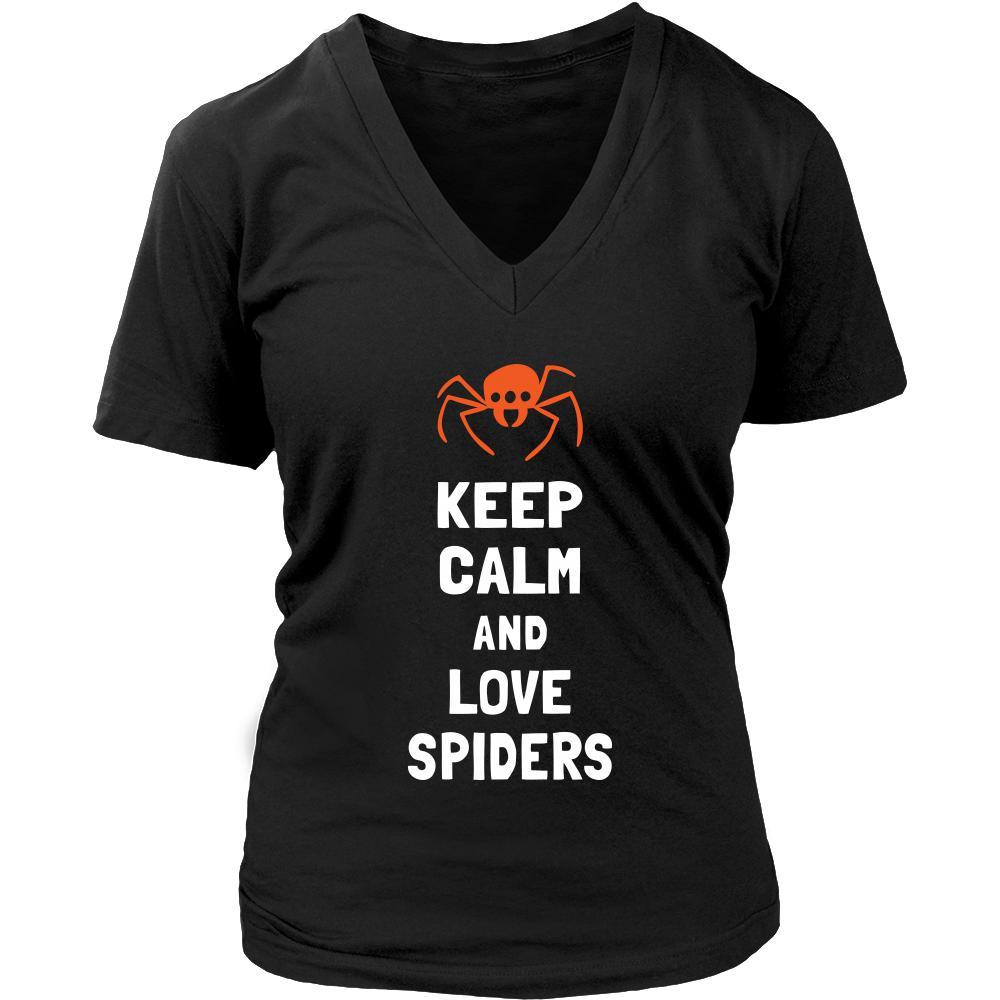 Spider Shirt - Keep Calm - Animal Lover Gift-T-shirt-Teelime | shirts-hoodies-mugs