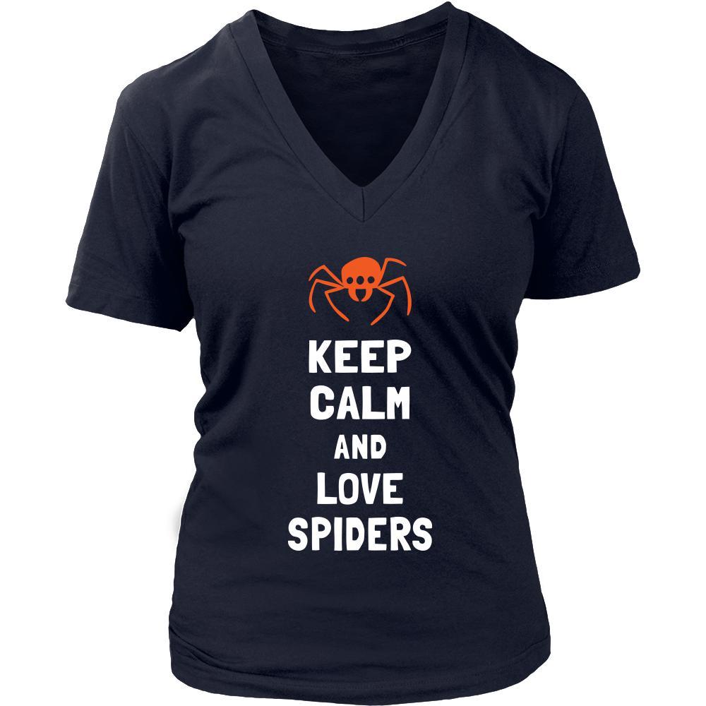 Spider Shirt - Keep Calm - Animal Lover Gift-T-shirt-Teelime | shirts-hoodies-mugs