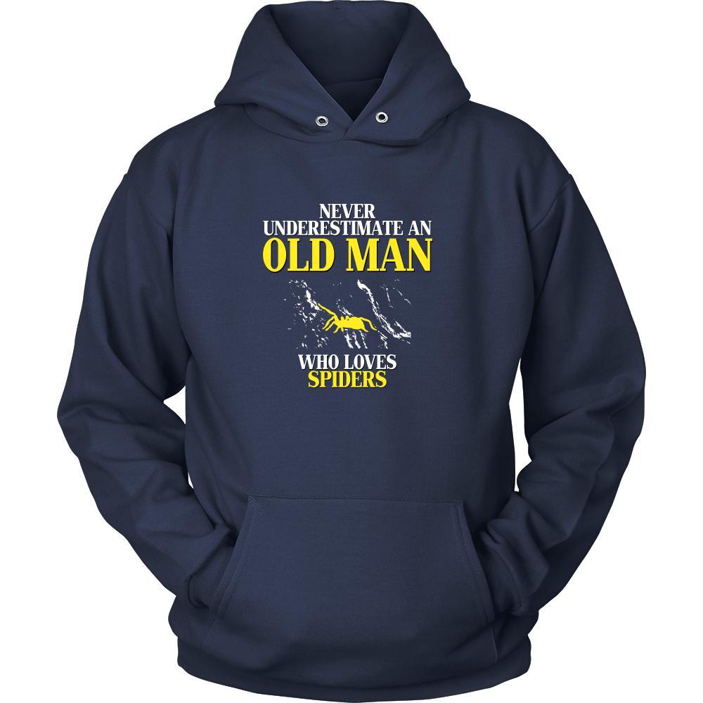 Spider Shirt - Never underestimate an old man who loves spiders Grandfather Pets Gift-T-shirt-Teelime | shirts-hoodies-mugs