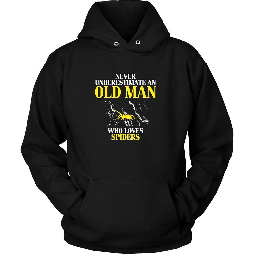 Spider Shirt - Never underestimate an old man who loves spiders Grandfather Pets Gift-T-shirt-Teelime | shirts-hoodies-mugs