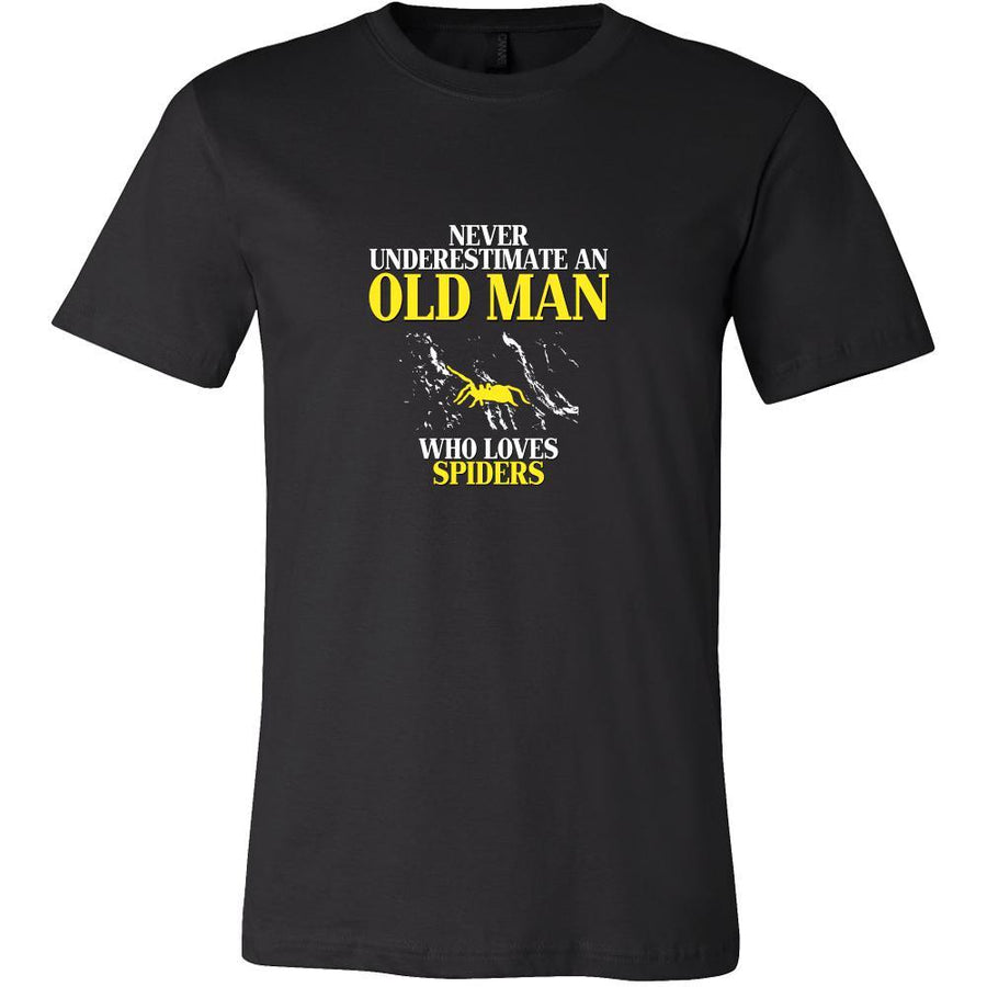 Spider Shirt - Never underestimate an old man who loves spiders Grandfather Pets Gift-T-shirt-Teelime | shirts-hoodies-mugs