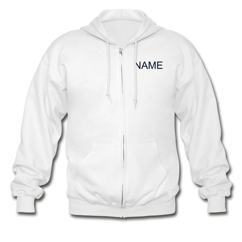 Tharp Unisex Zip Hoodie example-Gildan Heavy Blend Adult Zip Hoodie-Teelime | shirts-hoodies-mugs