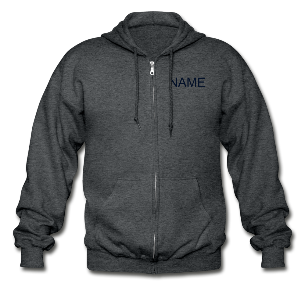 Tharp Unisex Zip Hoodie example-Gildan Heavy Blend Adult Zip Hoodie-Teelime | shirts-hoodies-mugs