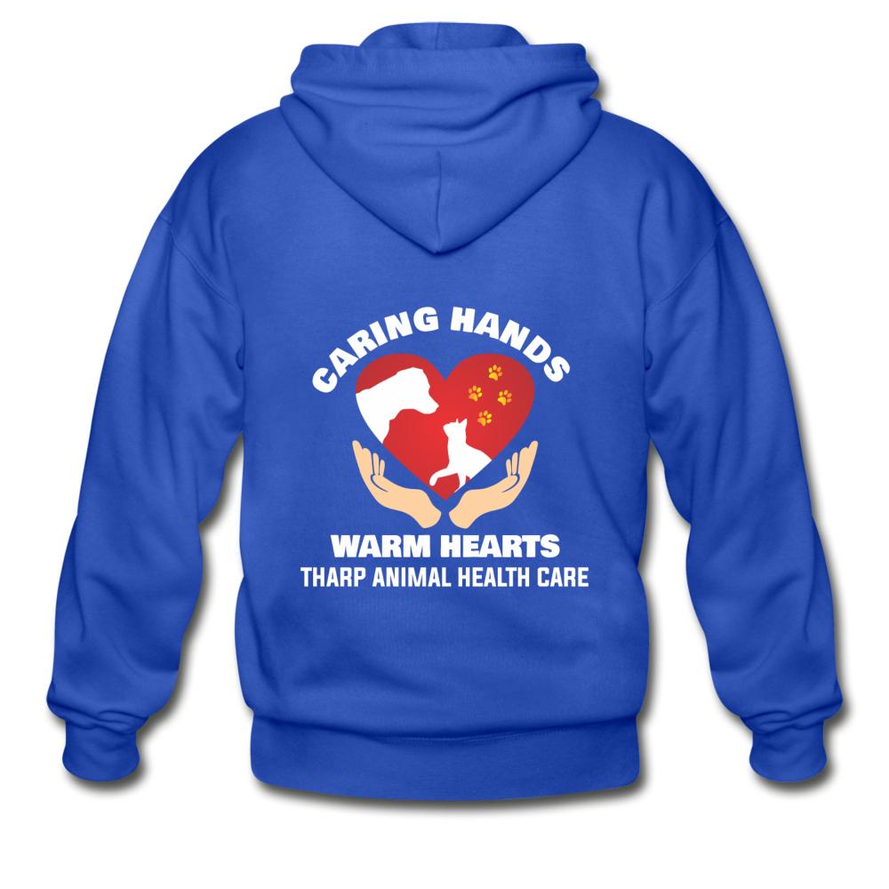 Tharp Unisex Zip Hoodie example-Gildan Heavy Blend Adult Zip Hoodie-Teelime | shirts-hoodies-mugs