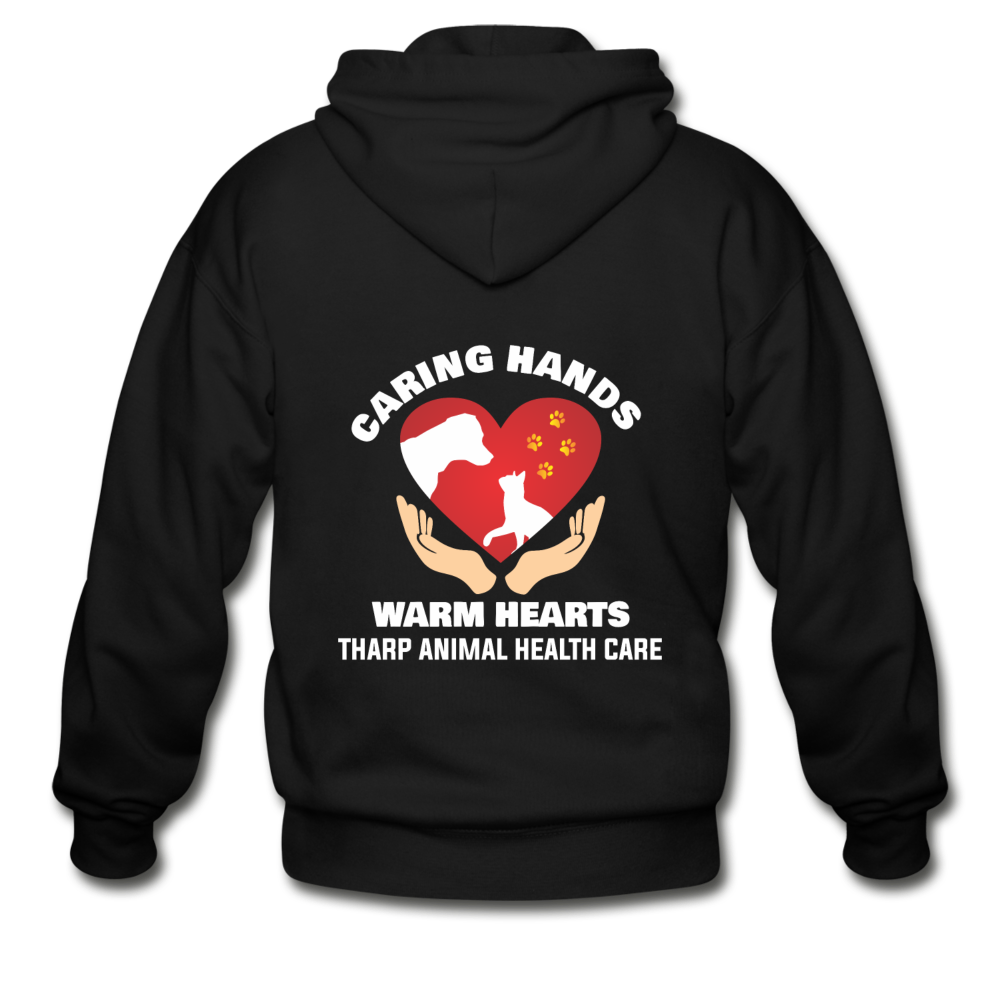 Tharp Unisex Zip Hoodie example-Gildan Heavy Blend Adult Zip Hoodie-Teelime | shirts-hoodies-mugs