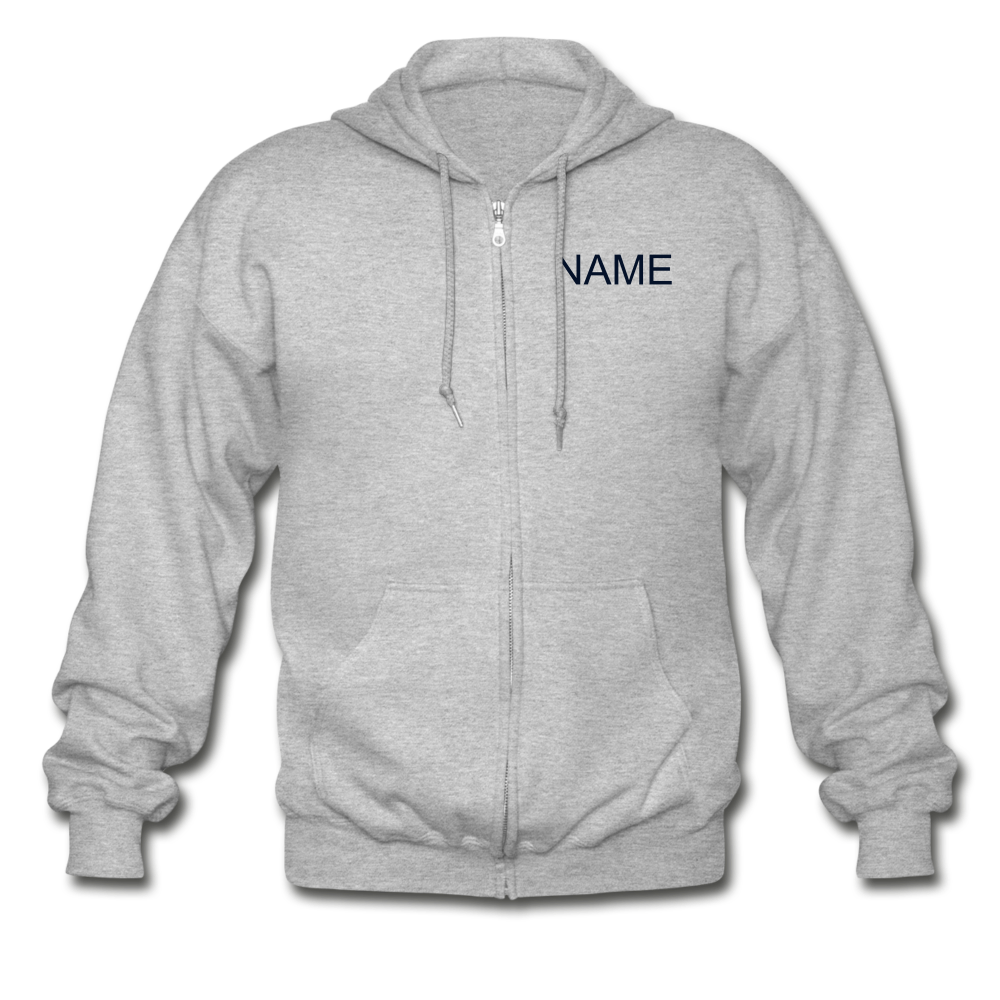Tharp Unisex Zip Hoodie example-Gildan Heavy Blend Adult Zip Hoodie-Teelime | shirts-hoodies-mugs