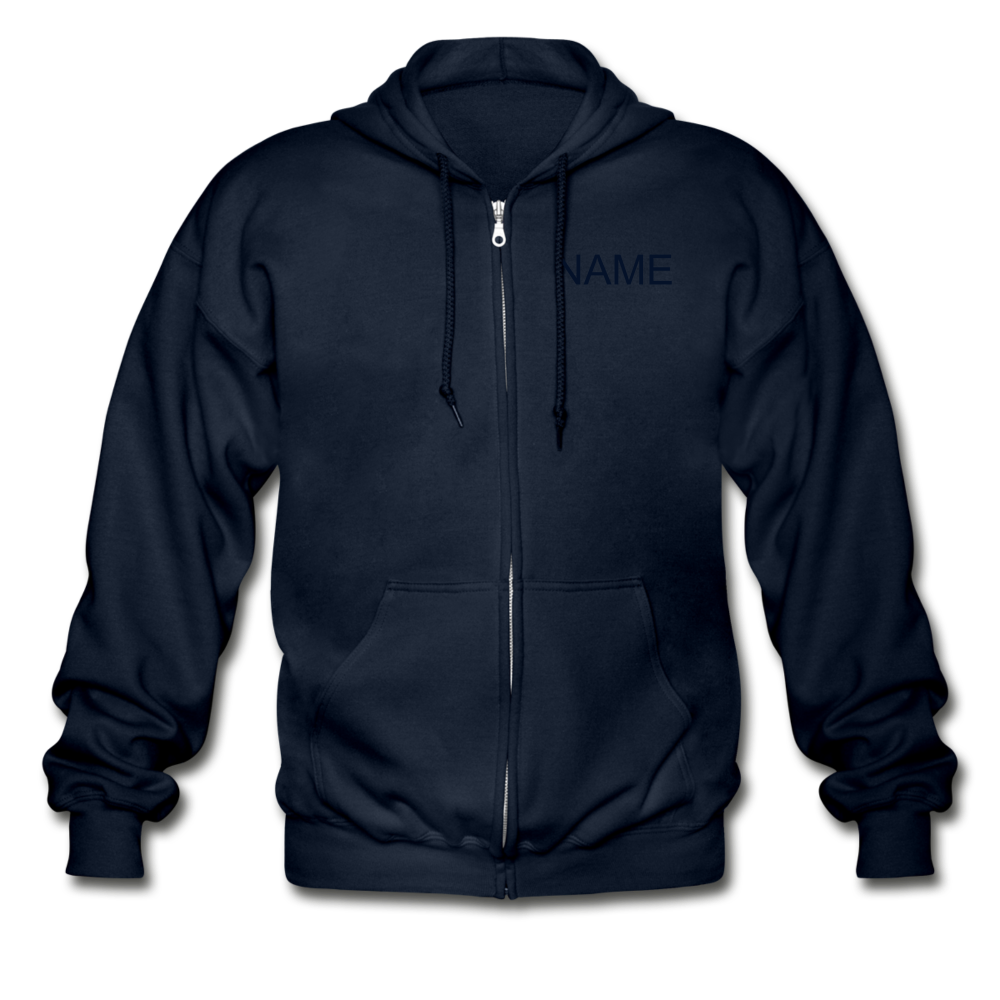 Tharp Unisex Zip Hoodie example-Gildan Heavy Blend Adult Zip Hoodie-Teelime | shirts-hoodies-mugs