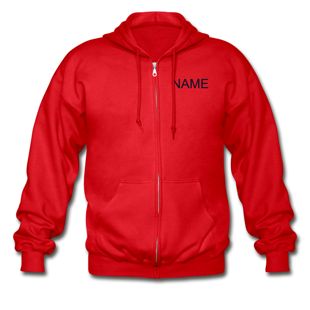 Tharp Unisex Zip Hoodie example-Gildan Heavy Blend Adult Zip Hoodie-Teelime | shirts-hoodies-mugs