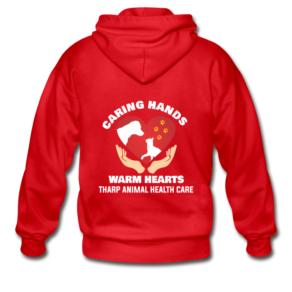 Tharp Unisex Zip Hoodie example-Gildan Heavy Blend Adult Zip Hoodie-Teelime | shirts-hoodies-mugs