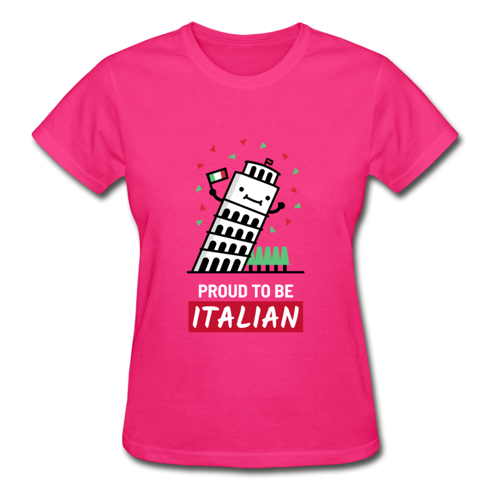 Proud to be Italian Gildan Ultra Cotton Ladies T-Shirt-Gildan Ultra Cotton Ladies T-Shirt-Teelime | shirts-hoodies-mugs