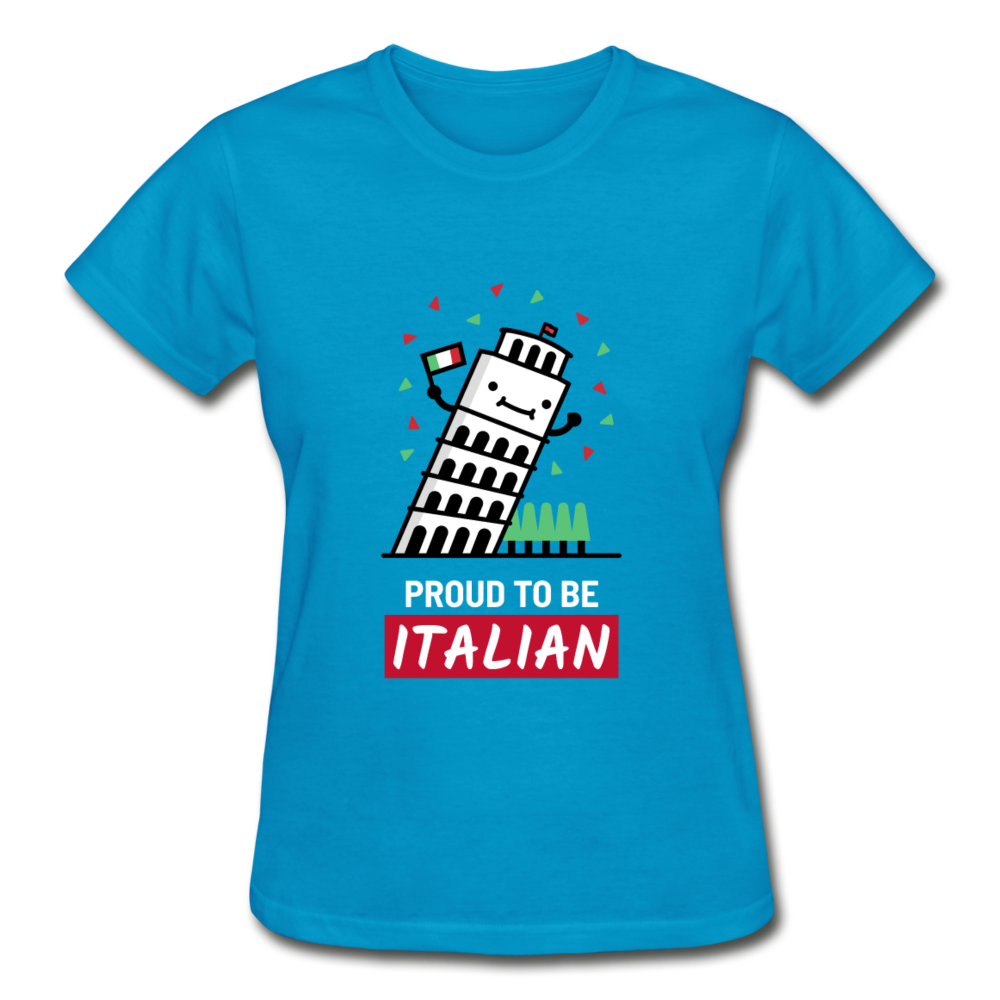Proud to be Italian Gildan Ultra Cotton Ladies T-Shirt-Gildan Ultra Cotton Ladies T-Shirt-Teelime | shirts-hoodies-mugs