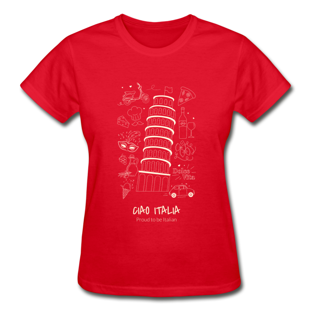Ciao Italia Gildan Ultra Cotton Ladies T-Shirt-Gildan Ultra Cotton Ladies T-Shirt-Teelime | shirts-hoodies-mugs