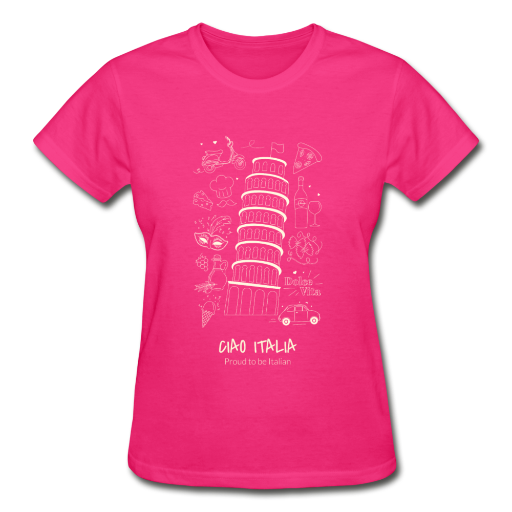 Ciao Italia Gildan Ultra Cotton Ladies T-Shirt-Gildan Ultra Cotton Ladies T-Shirt-Teelime | shirts-hoodies-mugs