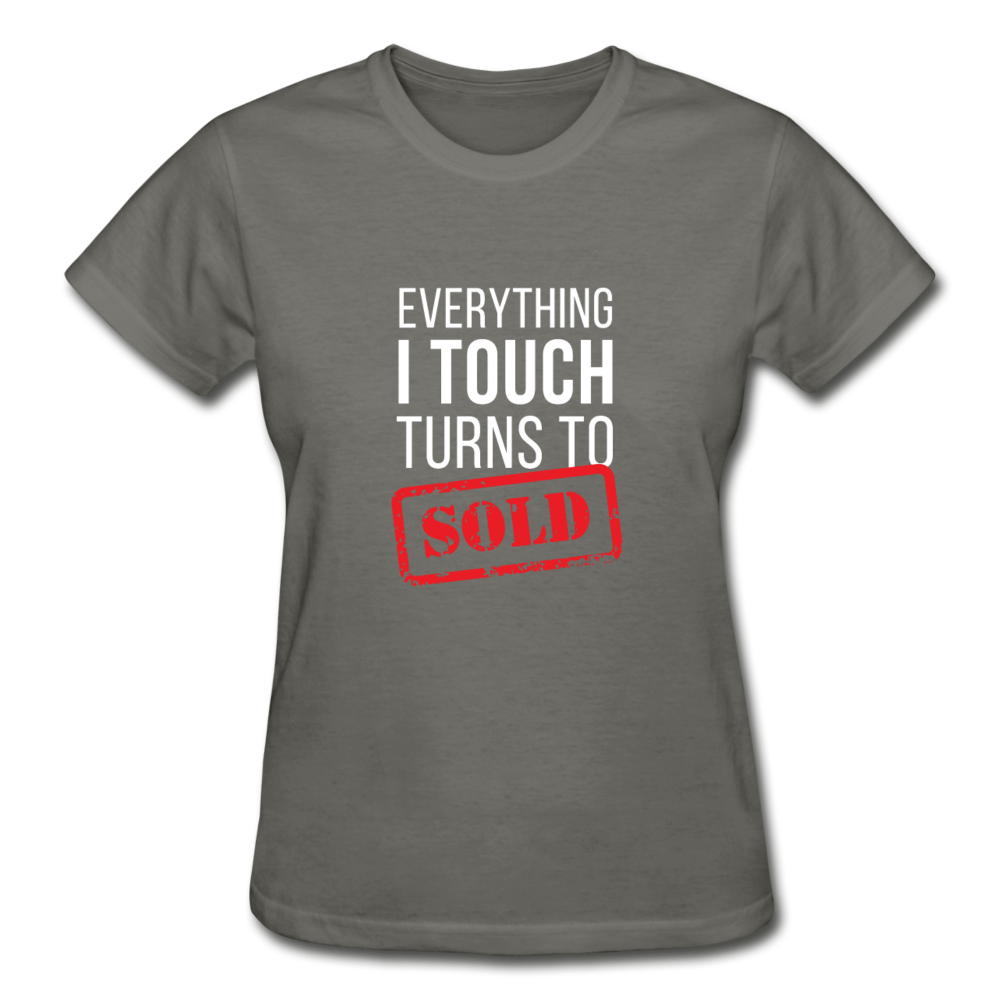Real Estate - Everything I touch turns to Sold Gildan Ultra Cotton Ladies T-Shirt-Gildan Ultra Cotton Ladies T-Shirt-Teelime | shirts-hoodies-mugs