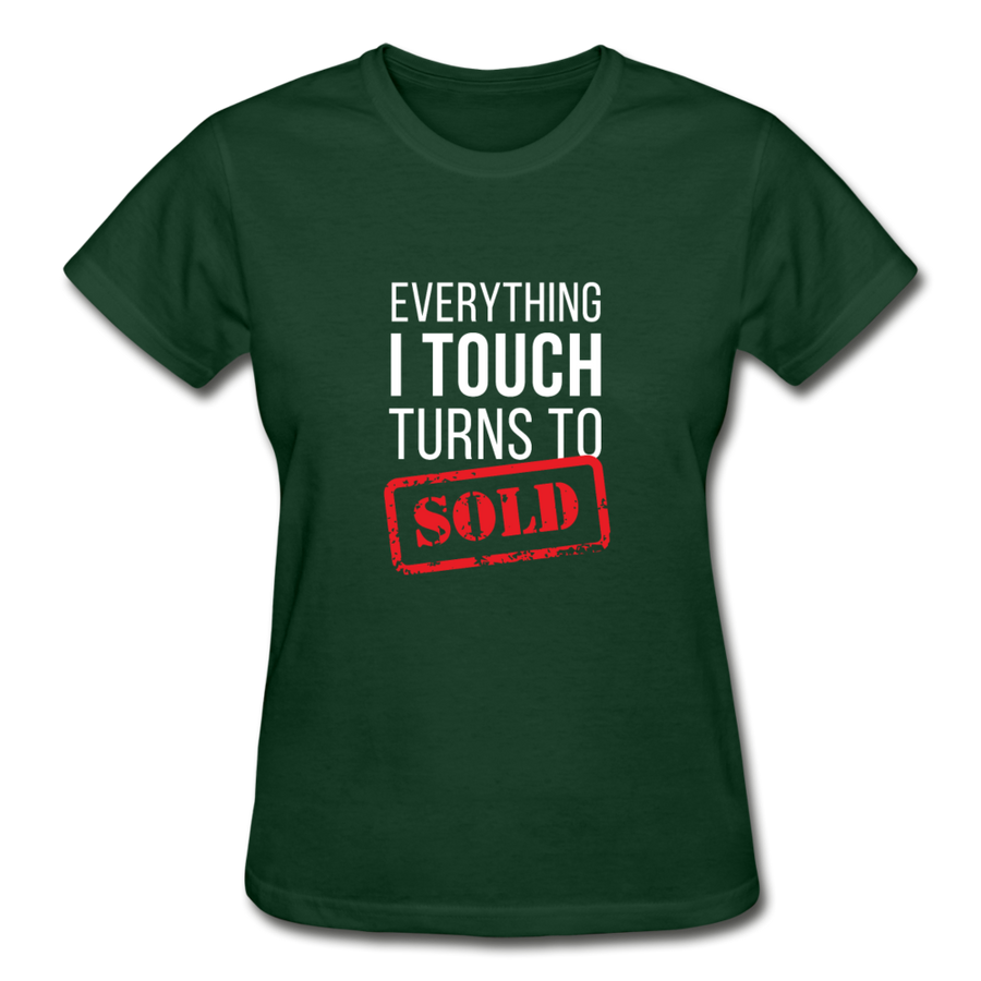 Real Estate - Everything I touch turns to Sold Gildan Ultra Cotton Ladies T-Shirt-Gildan Ultra Cotton Ladies T-Shirt-Teelime | shirts-hoodies-mugs