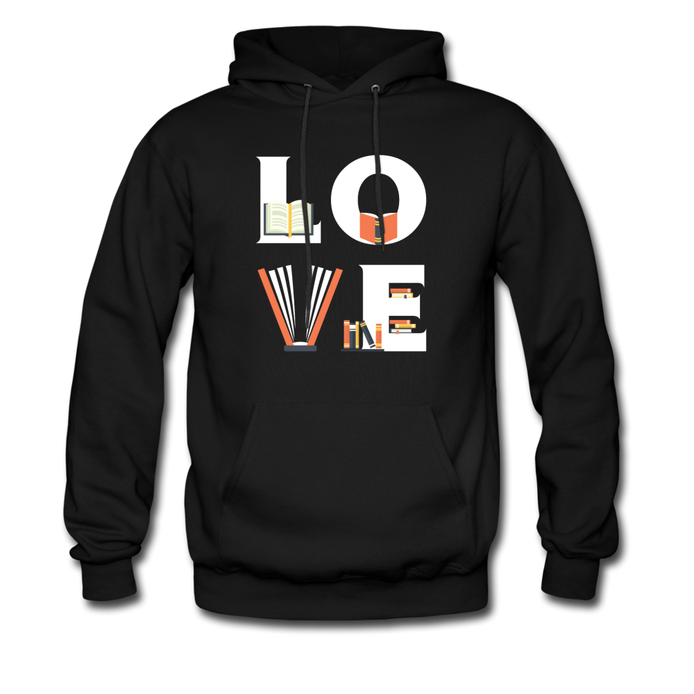 Librarian - LOVE Librarian Unisex Hoodie-Men's Hoodie-Teelime | shirts-hoodies-mugs