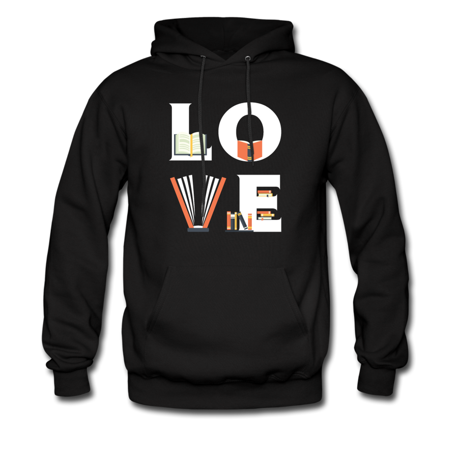Librarian - LOVE Librarian Unisex Hoodie-Men's Hoodie-Teelime | shirts-hoodies-mugs