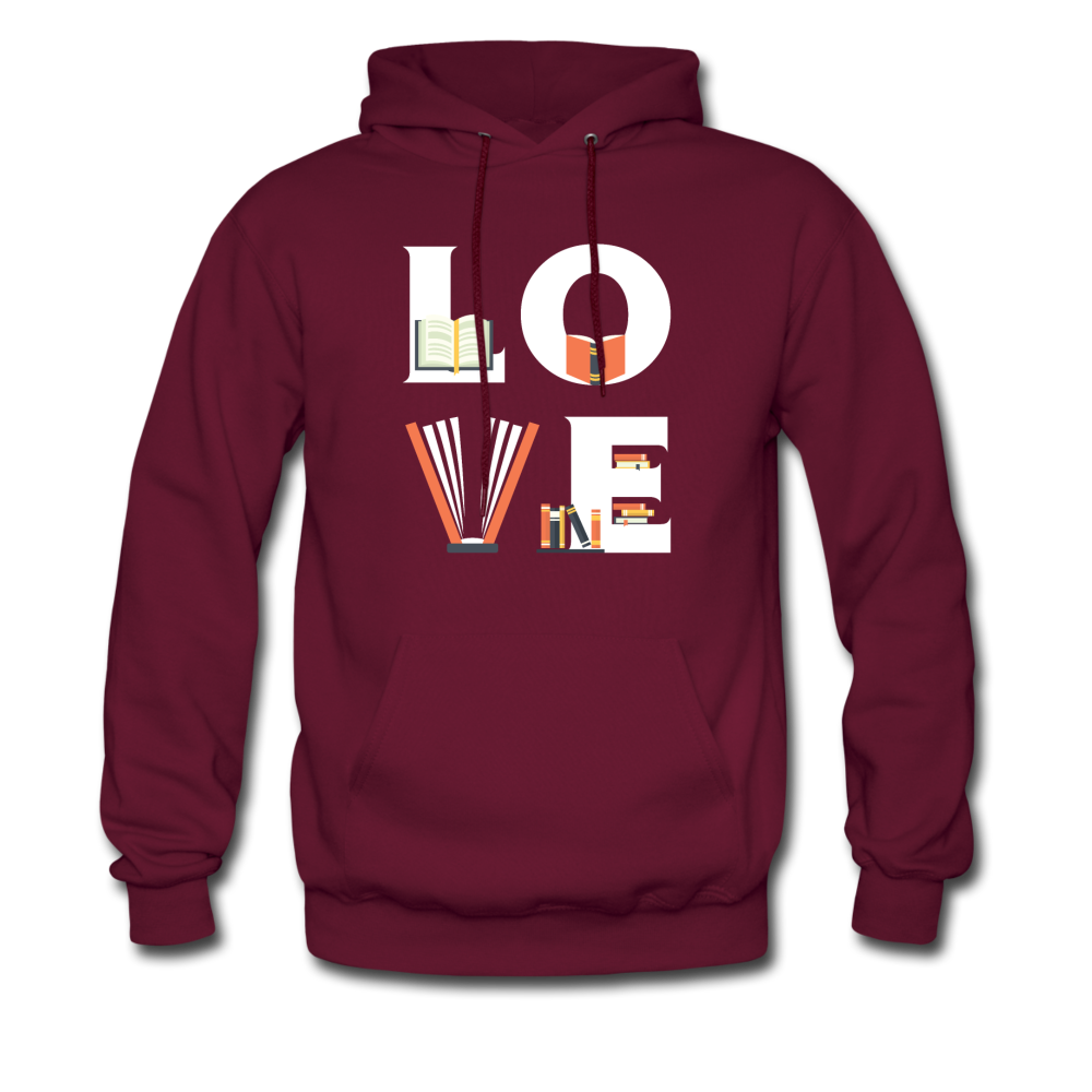 Librarian - LOVE Librarian Unisex Hoodie-Men's Hoodie-Teelime | shirts-hoodies-mugs