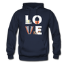 Librarian - LOVE Librarian Unisex Hoodie-Men's Hoodie-Teelime | shirts-hoodies-mugs