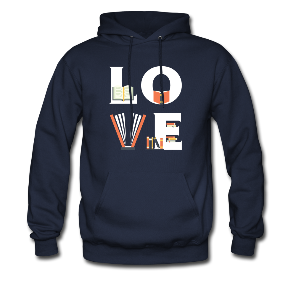Librarian - LOVE Librarian Unisex Hoodie-Men's Hoodie-Teelime | shirts-hoodies-mugs