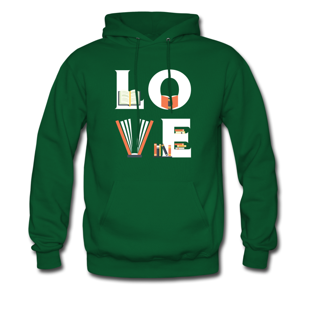 Librarian - LOVE Librarian Unisex Hoodie-Men's Hoodie-Teelime | shirts-hoodies-mugs