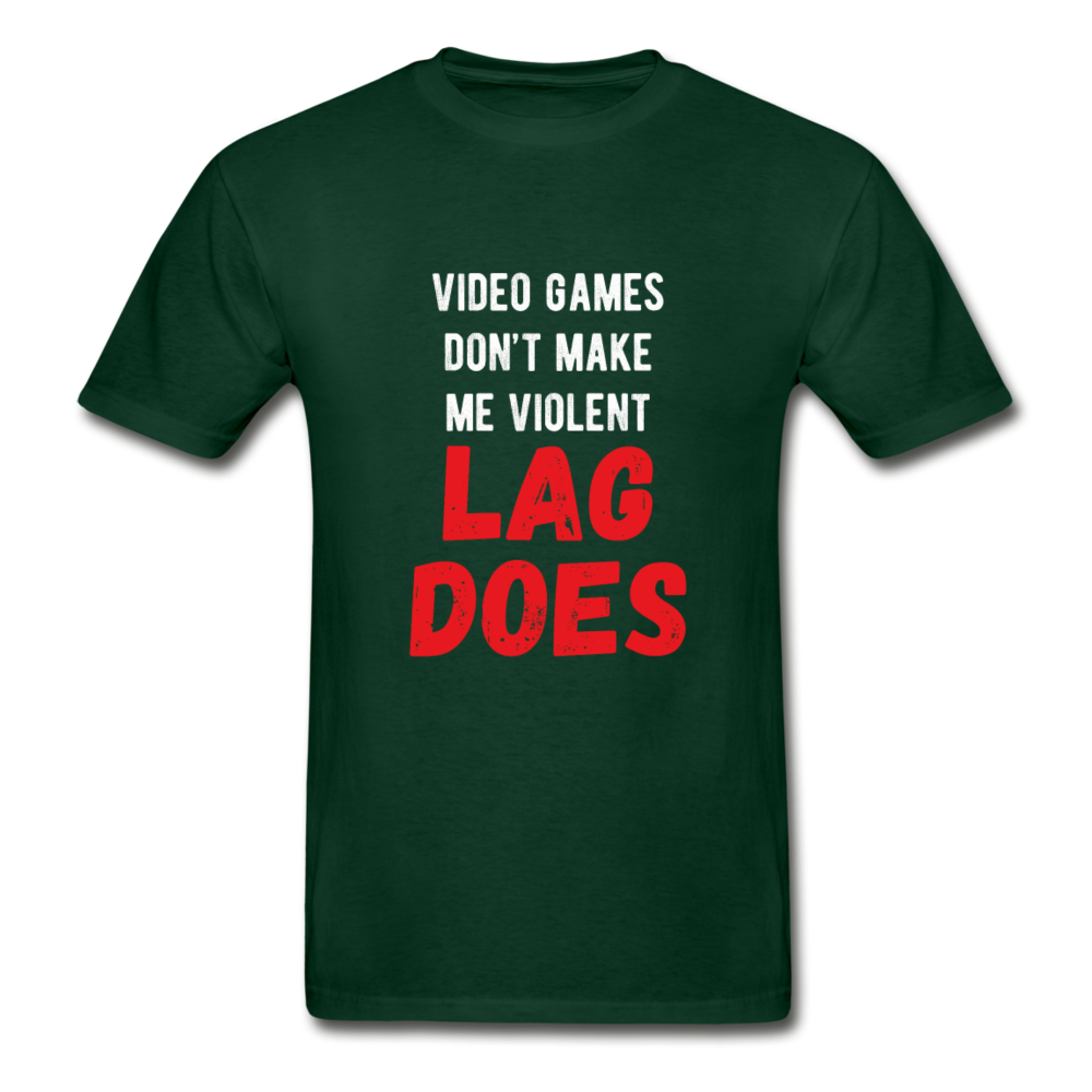 Video Games Don't Make Me Violent Lag Does Unisex T-Shirt-Hanes Adult Tagless T-Shirt-Teelime | shirts-hoodies-mugs