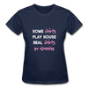 Some Girls Play House, Real Girls Go Running Gildan Ultra Cotton Ladies T-Shirt-Gildan Ultra Cotton Ladies T-Shirt-Teelime | shirts-hoodies-mugs