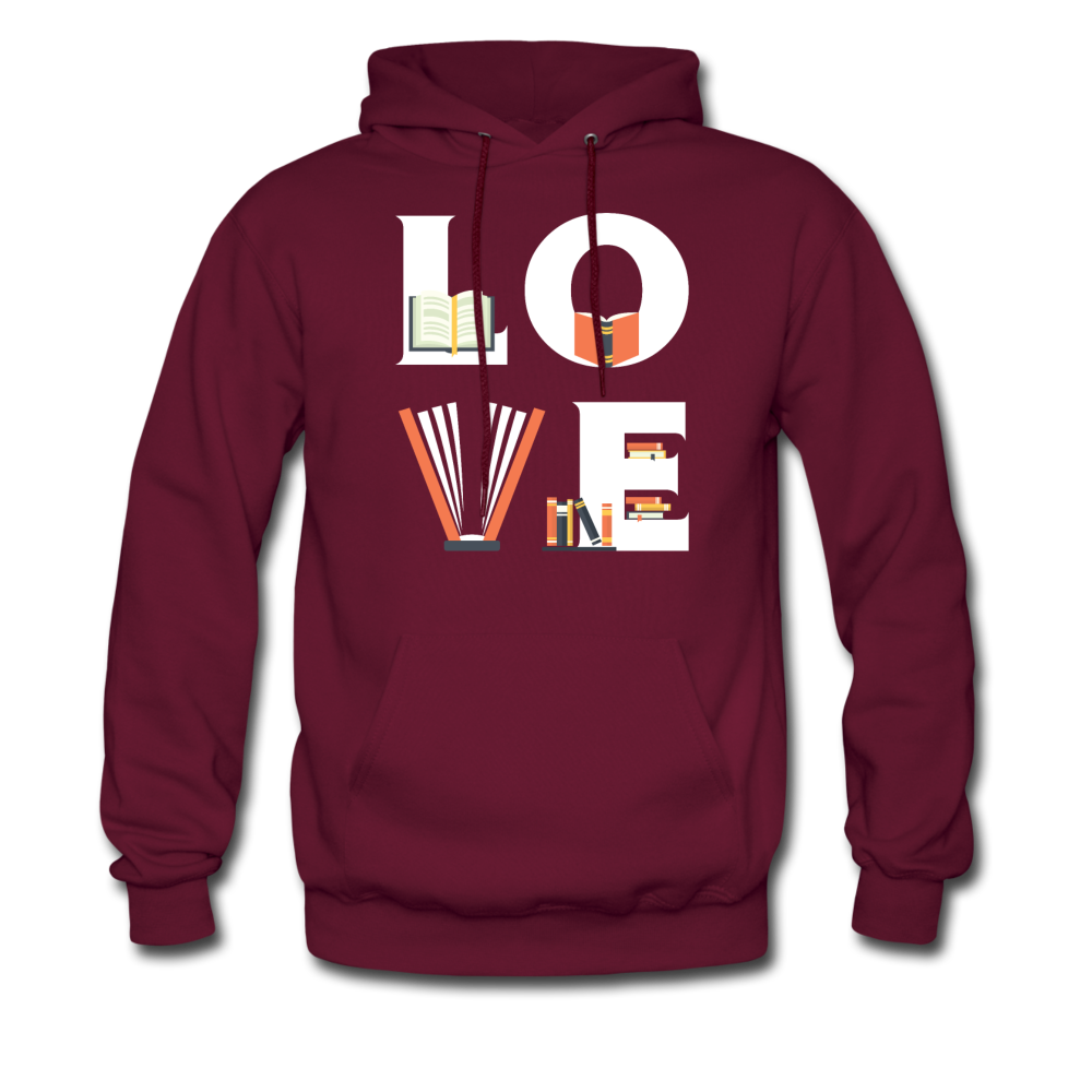 Librarian - LOVE Librarian Unisex Hoodie-Men's Hoodie-Teelime | shirts-hoodies-mugs