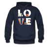 Librarian - LOVE Librarian Unisex Hoodie-Men's Hoodie-Teelime | shirts-hoodies-mugs