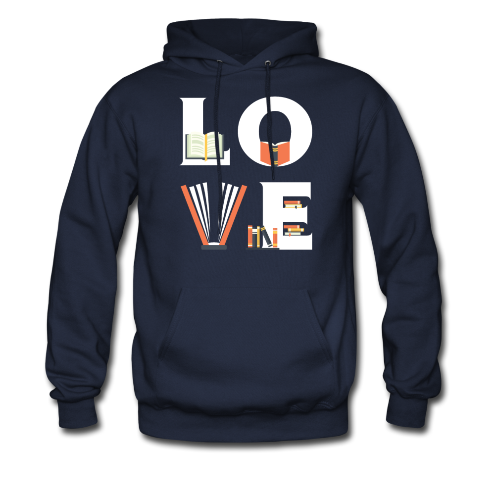 Librarian - LOVE Librarian Unisex Hoodie-Men's Hoodie-Teelime | shirts-hoodies-mugs