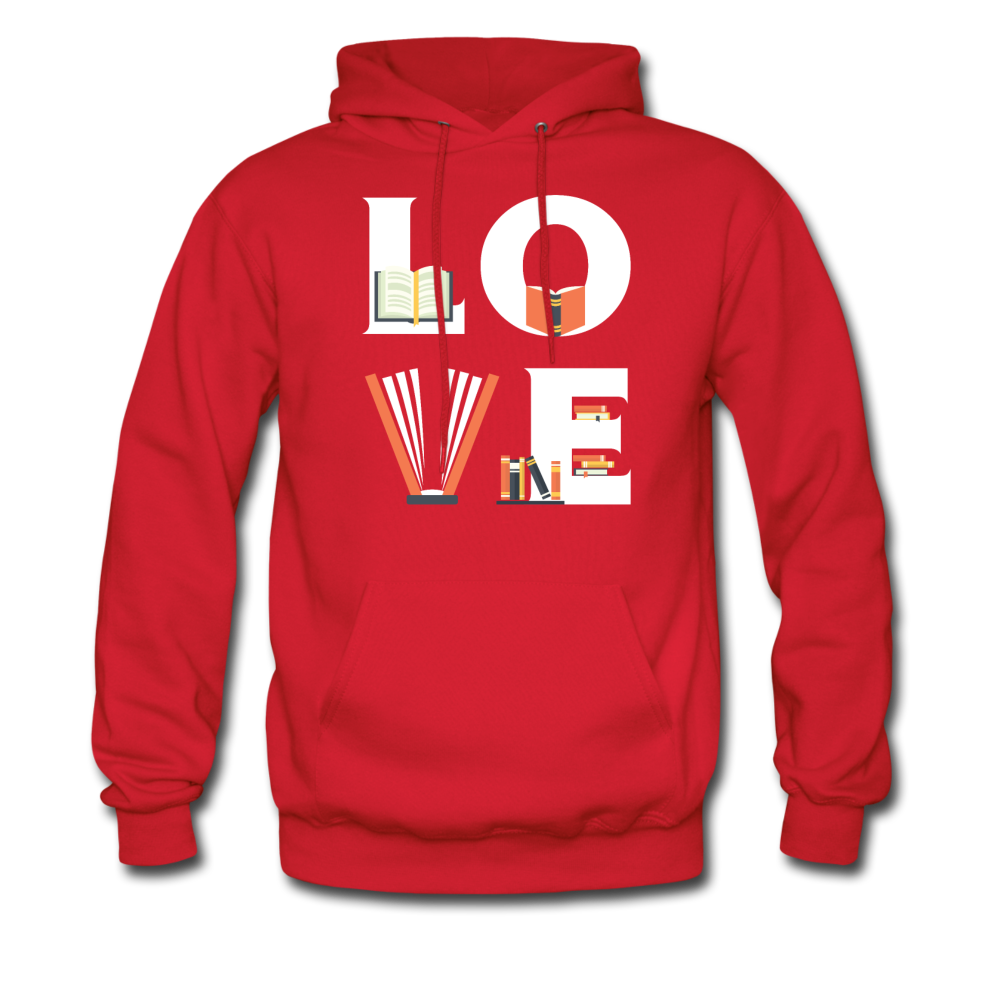 Librarian - LOVE Librarian Unisex Hoodie-Men's Hoodie-Teelime | shirts-hoodies-mugs