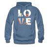 Librarian - LOVE Librarian Unisex Hoodie-Men's Hoodie-Teelime | shirts-hoodies-mugs