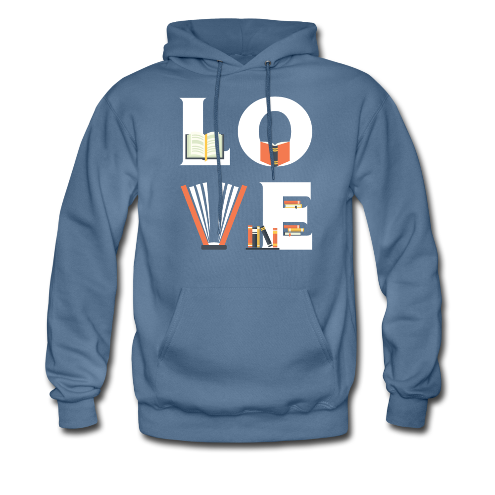 Librarian - LOVE Librarian Unisex Hoodie-Men's Hoodie-Teelime | shirts-hoodies-mugs