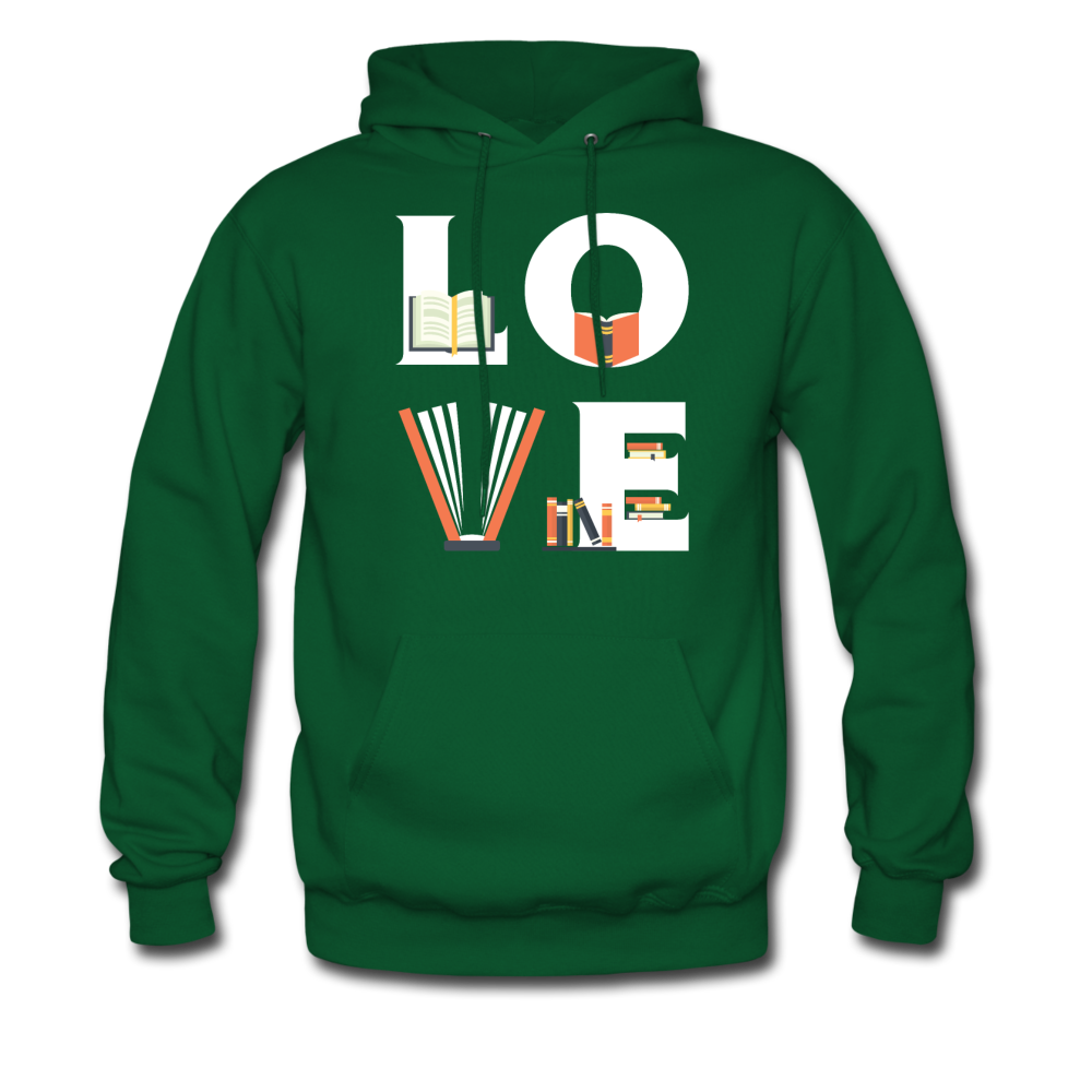 Librarian - LOVE Librarian Unisex Hoodie-Men's Hoodie-Teelime | shirts-hoodies-mugs