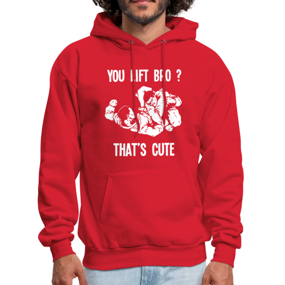 BJJ - You Lift Bro? That's Cute Unisex Hoodie-Men's Hoodie-Teelime | shirts-hoodies-mugs