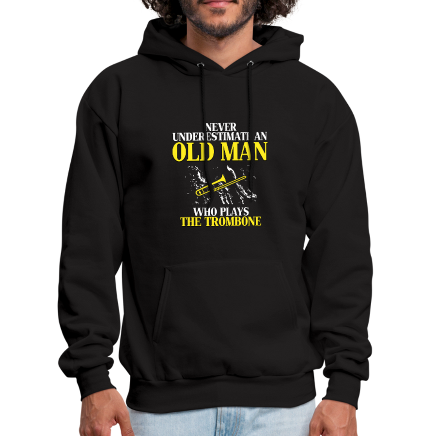 Never Underestimate an Old Man Who Plays the Trombone Unisex Hoodie-Men's Hoodie-Teelime | shirts-hoodies-mugs