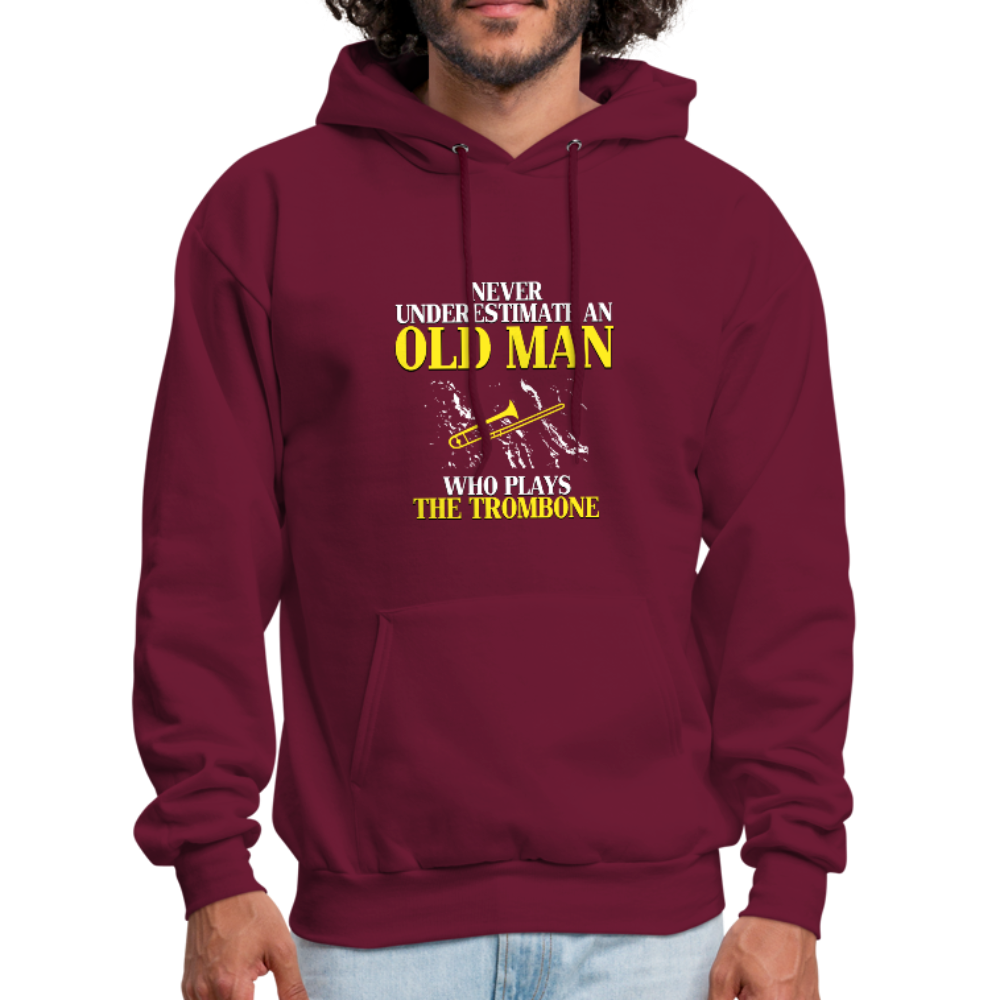 Never Underestimate an Old Man Who Plays the Trombone Unisex Hoodie-Men's Hoodie-Teelime | shirts-hoodies-mugs