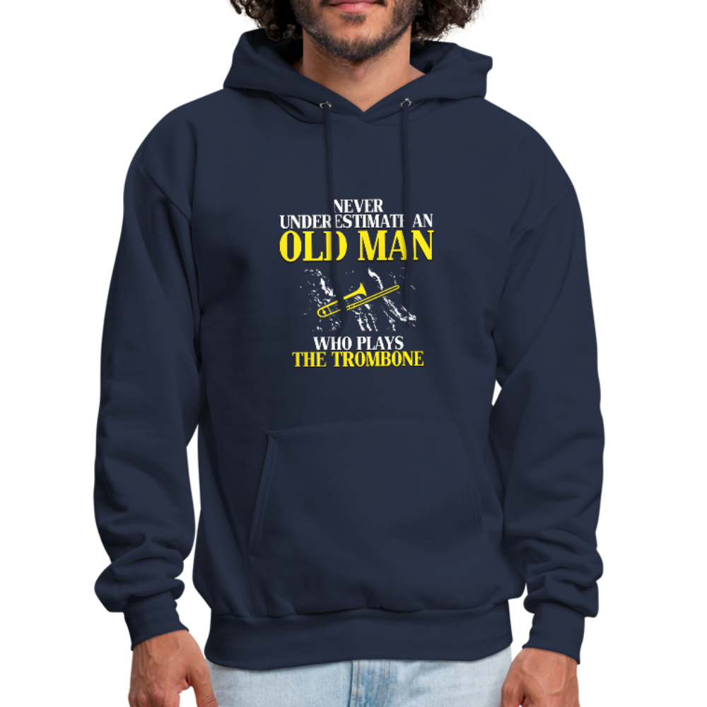 Never Underestimate an Old Man Who Plays the Trombone Unisex Hoodie-Men's Hoodie-Teelime | shirts-hoodies-mugs