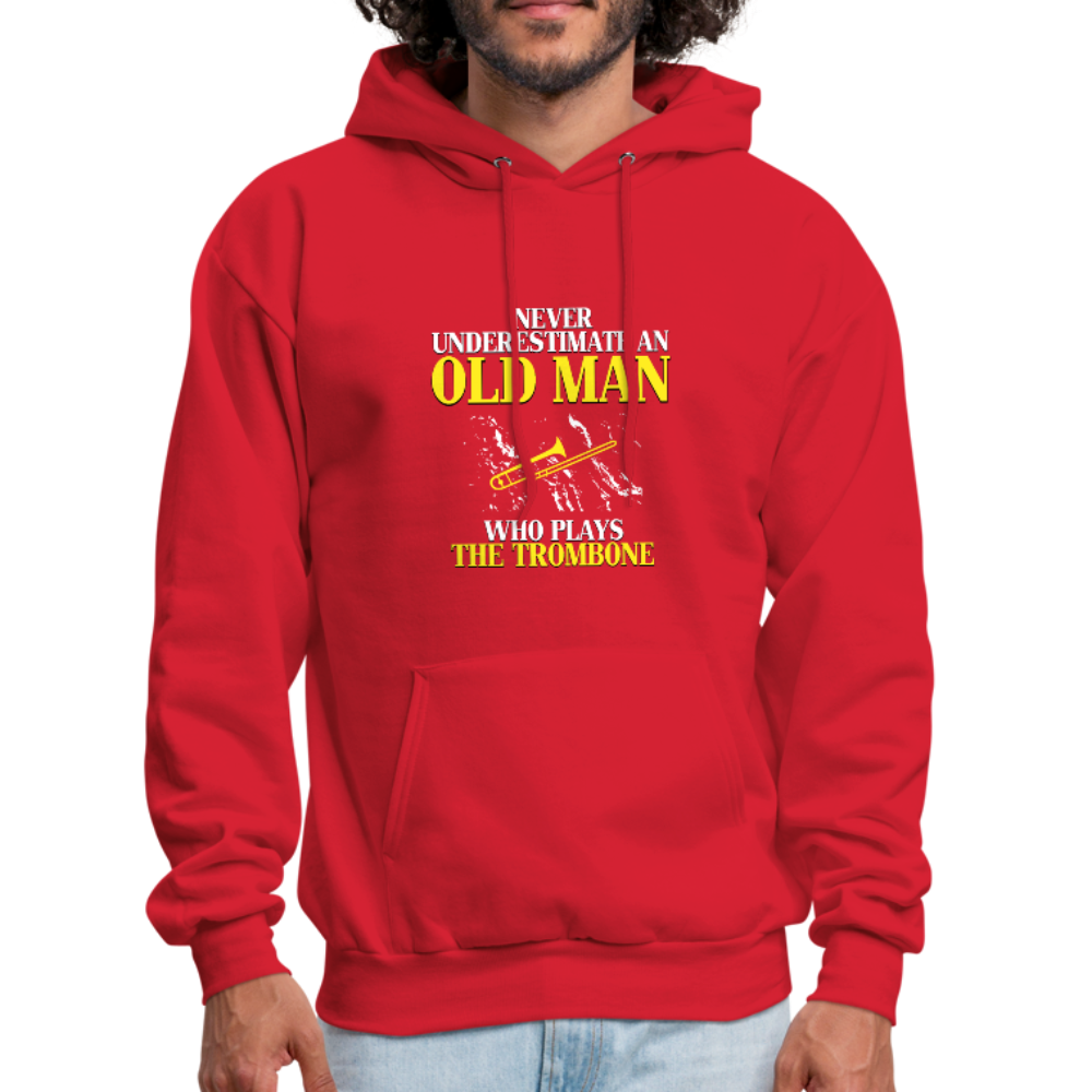 Never Underestimate an Old Man Who Plays the Trombone Unisex Hoodie-Men's Hoodie-Teelime | shirts-hoodies-mugs