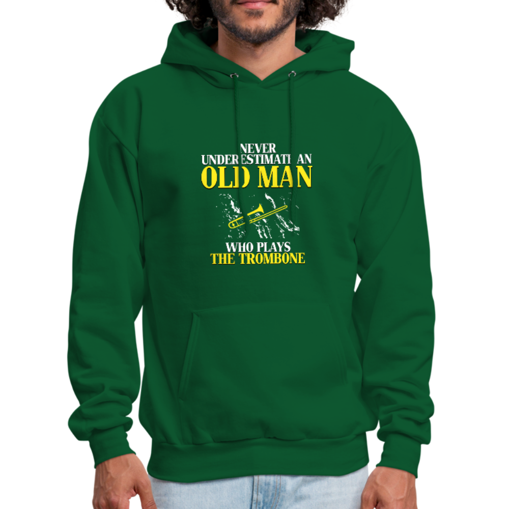 Never Underestimate an Old Man Who Plays the Trombone Unisex Hoodie-Men's Hoodie-Teelime | shirts-hoodies-mugs
