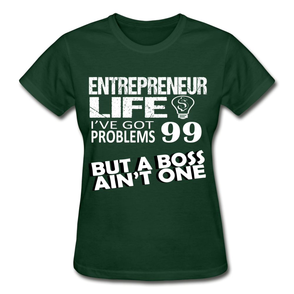 Entrepreneurs Life 99 Problems Gildan Ultra Cotton Ladies T-Shirt-Gildan Ultra Cotton Ladies T-Shirt-Teelime | shirts-hoodies-mugs