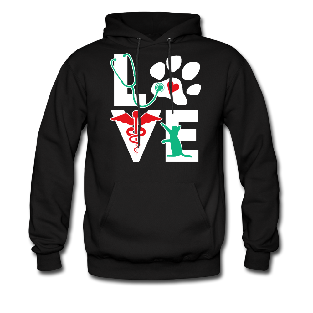 Veterinarian Love Cat Vet Tech Unisex Hoodie-Men's Hoodie-Teelime | shirts-hoodies-mugs