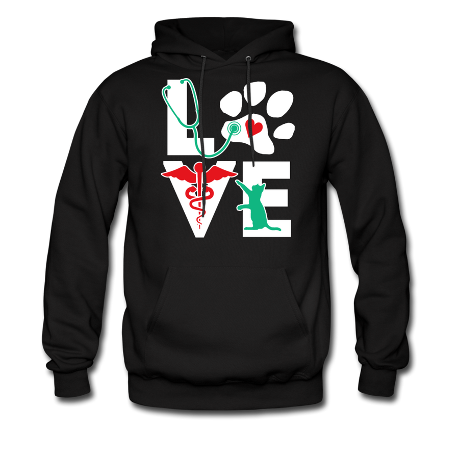 Veterinarian Love Cat Vet Tech Unisex Hoodie-Men's Hoodie-Teelime | shirts-hoodies-mugs