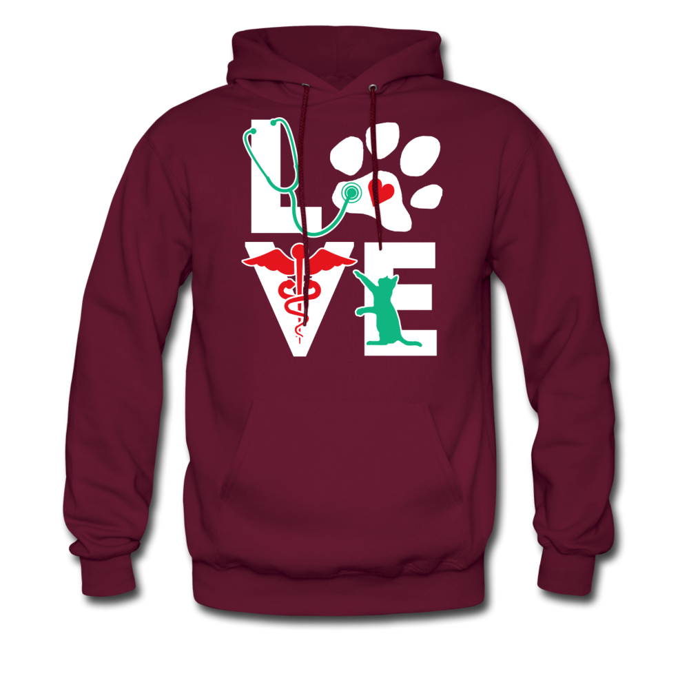 Veterinarian Love Cat Vet Tech Unisex Hoodie-Men's Hoodie-Teelime | shirts-hoodies-mugs