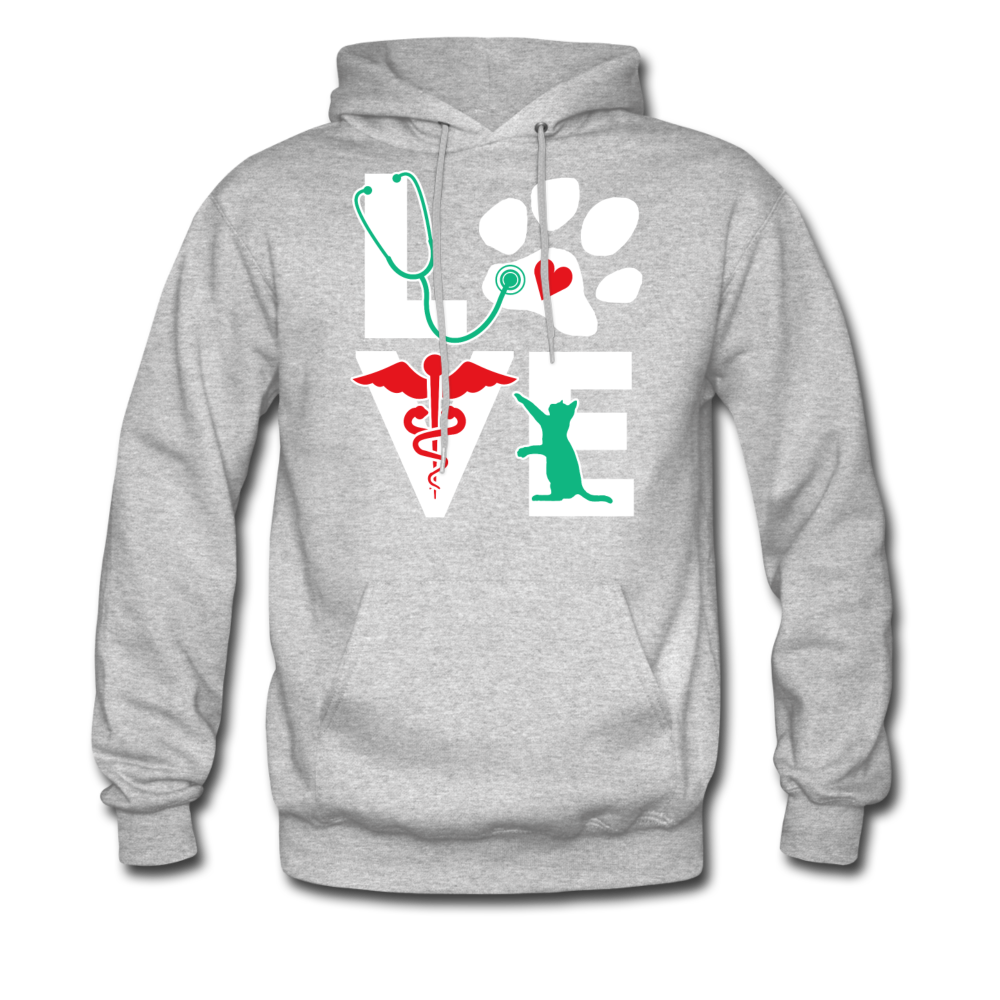 Veterinarian Love Cat Vet Tech Unisex Hoodie-Men's Hoodie-Teelime | shirts-hoodies-mugs