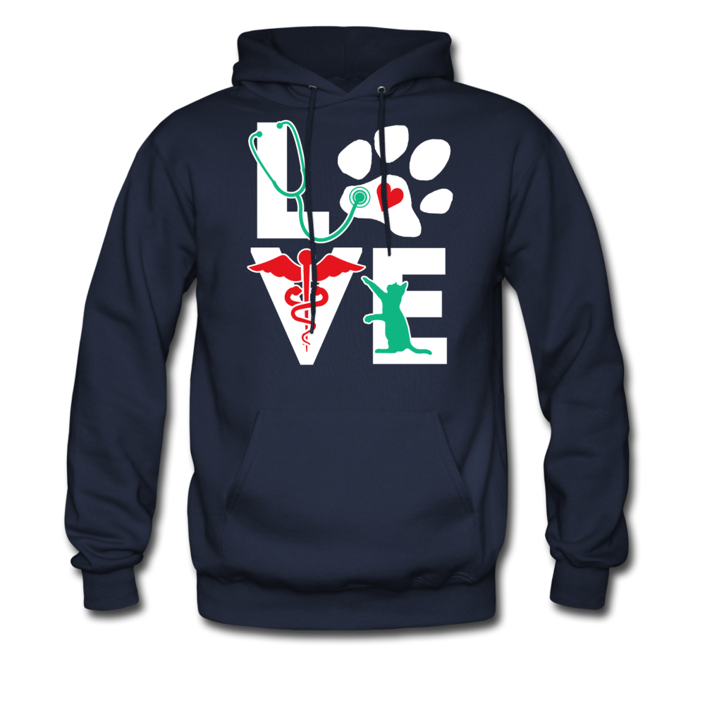 Veterinarian Love Cat Vet Tech Unisex Hoodie-Men's Hoodie-Teelime | shirts-hoodies-mugs