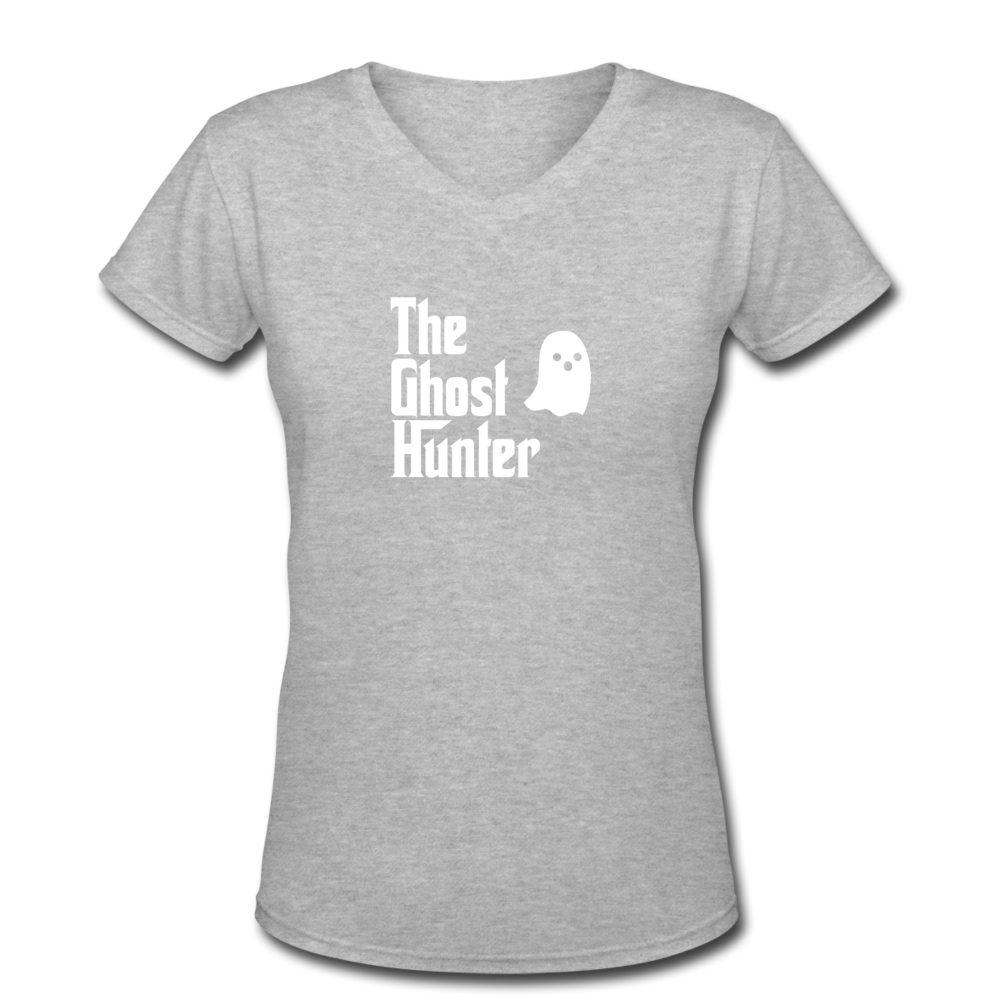 Ghost Hunting Women's V-Neck T-Shirt-Women's V-Neck T-Shirt-Teelime | shirts-hoodies-mugs
