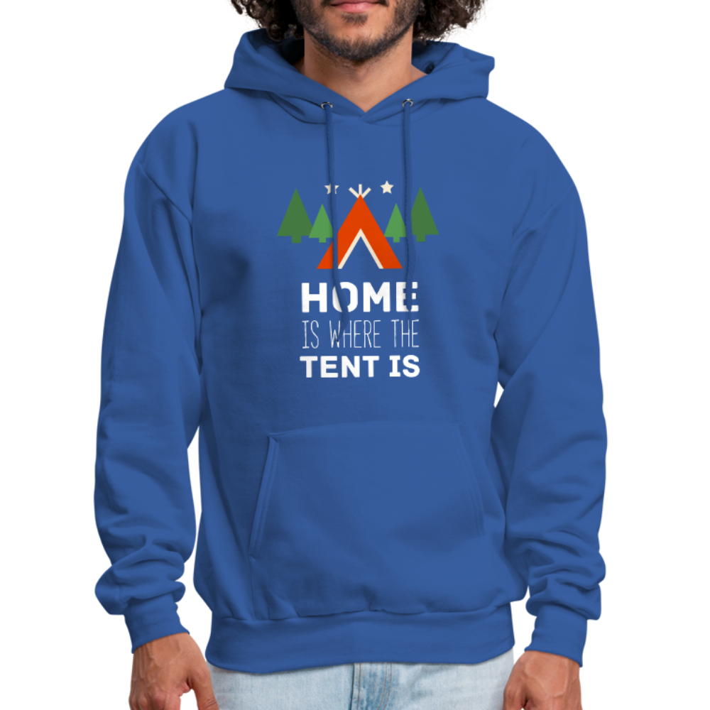 Home Is Where the Tent Is Unisex Hoodie-Men's Hoodie-Teelime | shirts-hoodies-mugs