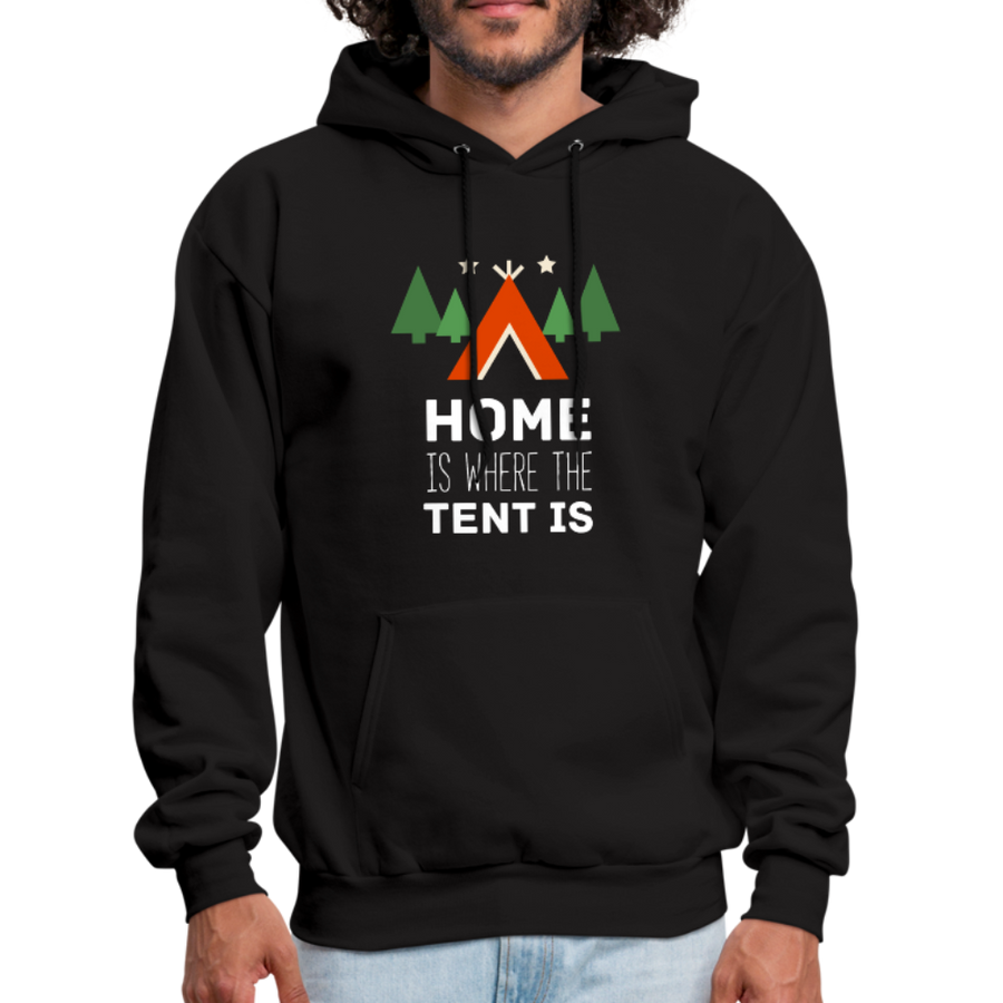 Home Is Where the Tent Is Unisex Hoodie-Men's Hoodie-Teelime | shirts-hoodies-mugs
