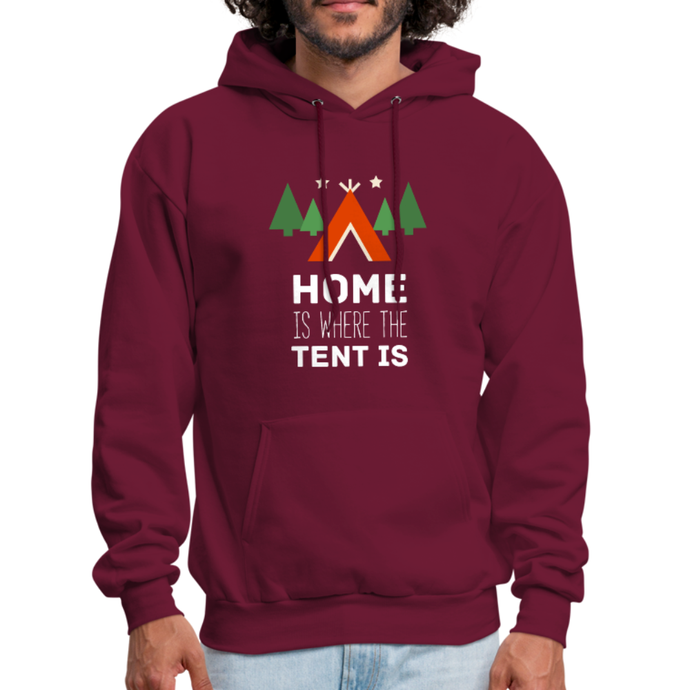 Home Is Where the Tent Is Unisex Hoodie-Men's Hoodie-Teelime | shirts-hoodies-mugs
